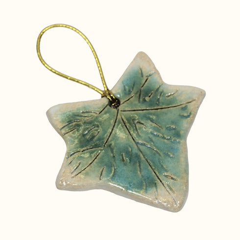Green Ivy Handmade Ceramic Keepsake Decoration